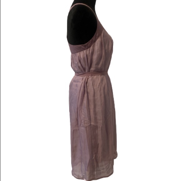 DREAM CULTURE Pink and Purple Silk & Linen Racerback Mini Dress-S - Picture 7 of 13